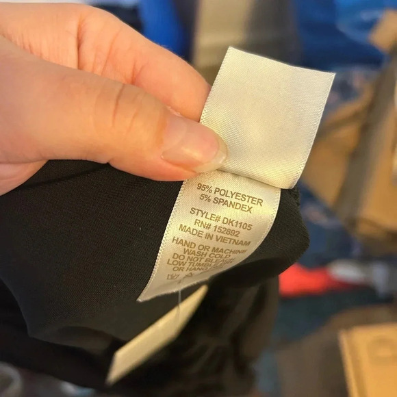 NWT ELH STUDIO BLACK DRAPE NECK DRESS - Picture 4 of 4